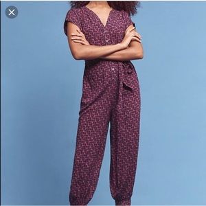 Anthropologie Maeve Geoscope Jumpsuit